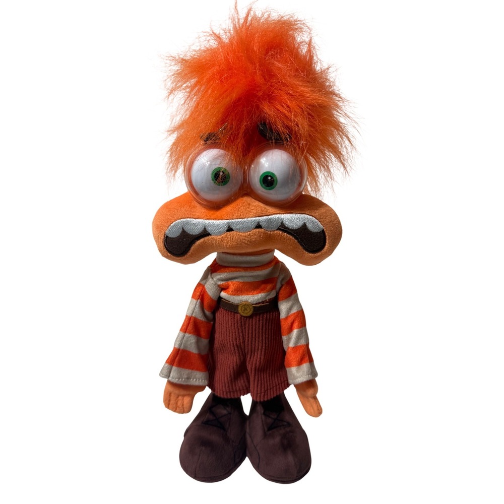 Disney Pixar Inside Out 2 Anxiety Plush Orange Interactive Toy 11 inch 45514